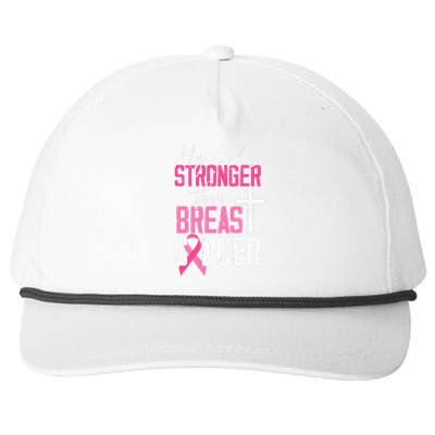 My God Is Stronger Than World Cancer Awareness Snapback Five-Panel Rope Hat