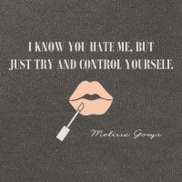 Melissa Gorga I Know You Hate Me But Just Try And Control Yourself Cotton Canvas Backpack
