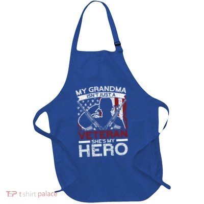 My Grandma Is My Hero Usa Flag Proud American Veteran Mom Gift Apron