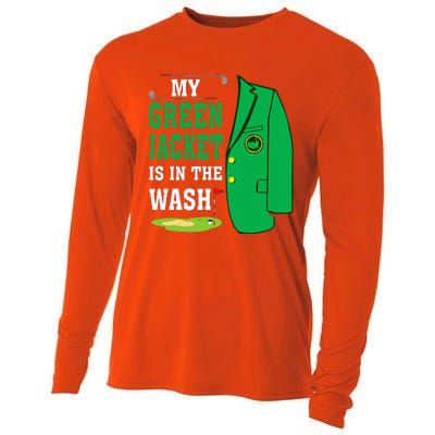 My Greenjacket Is In Thewash Golfing Lover Master Golf Cooling Performance Long Sleeve Crew