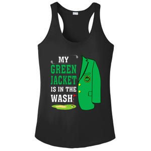 My Greenjacket Is In Thewash Golfing Lover Master Golf Ladies PosiCharge Competitor Racerback Tank