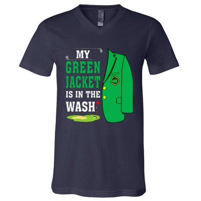 My Greenjacket Is In Thewash Golfing Lover Master Golf V-Neck T-Shirt