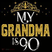 My GRANDMA Is 90 Years Old 1935 90th GRANDMA Birthday Flatbill Hat
