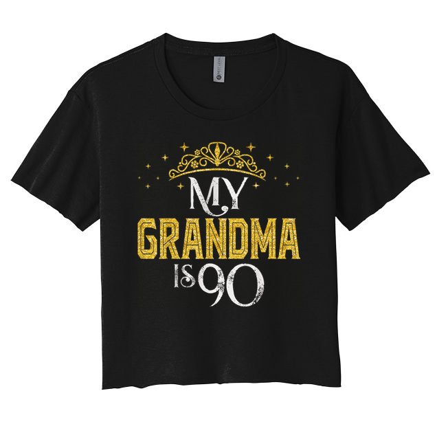 My GRANDMA Is 90 Years Old 1935 90th GRANDMA Birthday Crop Top