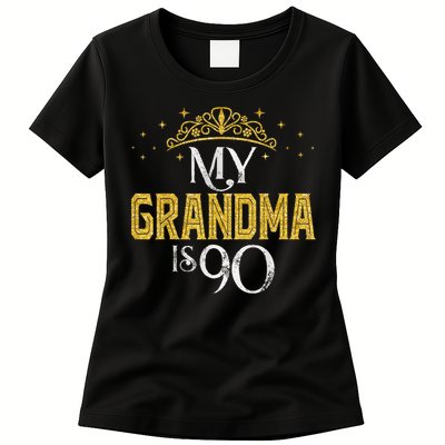 My GRANDMA Is 90 Years Old 1935 90th GRANDMA Birthday Womens T-Shirt