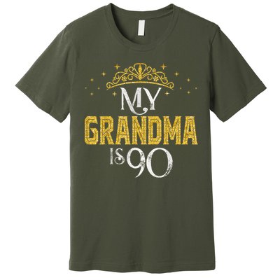 My GRANDMA Is 90 Years Old 1935 90th GRANDMA Birthday Premium T-Shirt