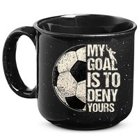 My Goal Is To Deny Yours Soccer Goalie Distressed Goalkeeper 15oz Campfire Ceramic Mug