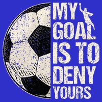 My Goal Is To Deny Yours Soccer Goalie Distressed Goalkeeper Mesh Reversible Basketball Jersey Tank