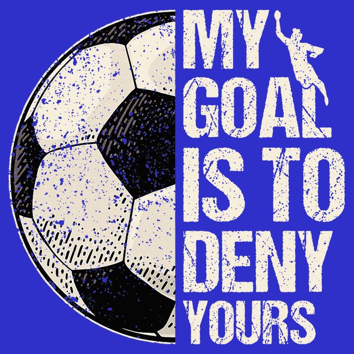 My Goal Is To Deny Yours Soccer Goalie Distressed Goalkeeper Mesh Reversible Basketball Jersey Tank