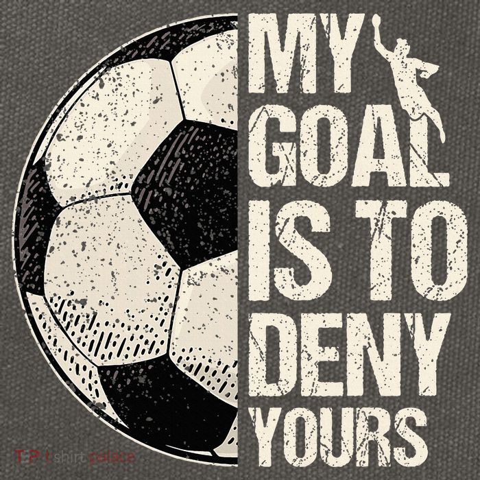 My Goal Is To Deny Yours Soccer Goalie Distressed Goalkeeper Cotton Canvas Backpack