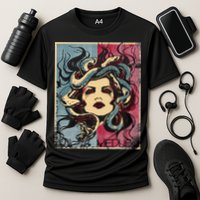 Mythology Gorgon In Greek Mythology Medusa Cooling Performance Crew T-Shirt
