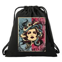 Mythology Gorgon In Greek Mythology Medusa Drawstring Bag