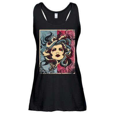 Mythology Gorgon In Greek Mythology Medusa Ladies Essential Flowy Tank