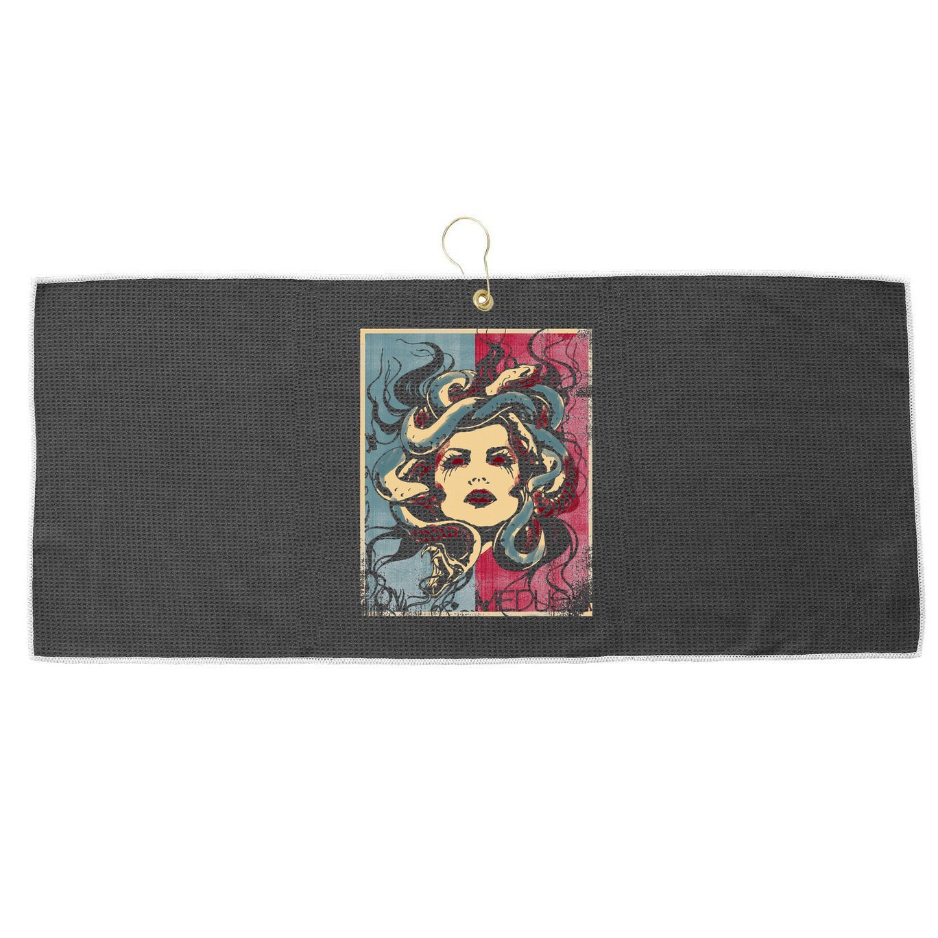 Mythology Gorgon In Greek Mythology Medusa Large Microfiber Waffle Golf Towel