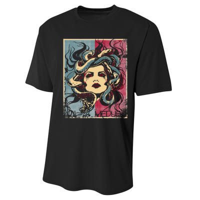 Mythology Gorgon In Greek Mythology Medusa Performance Sprint T-Shirt