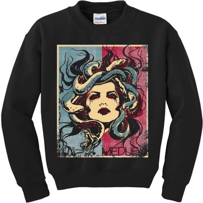 Mythology Gorgon In Greek Mythology Medusa Kids Sweatshirt
