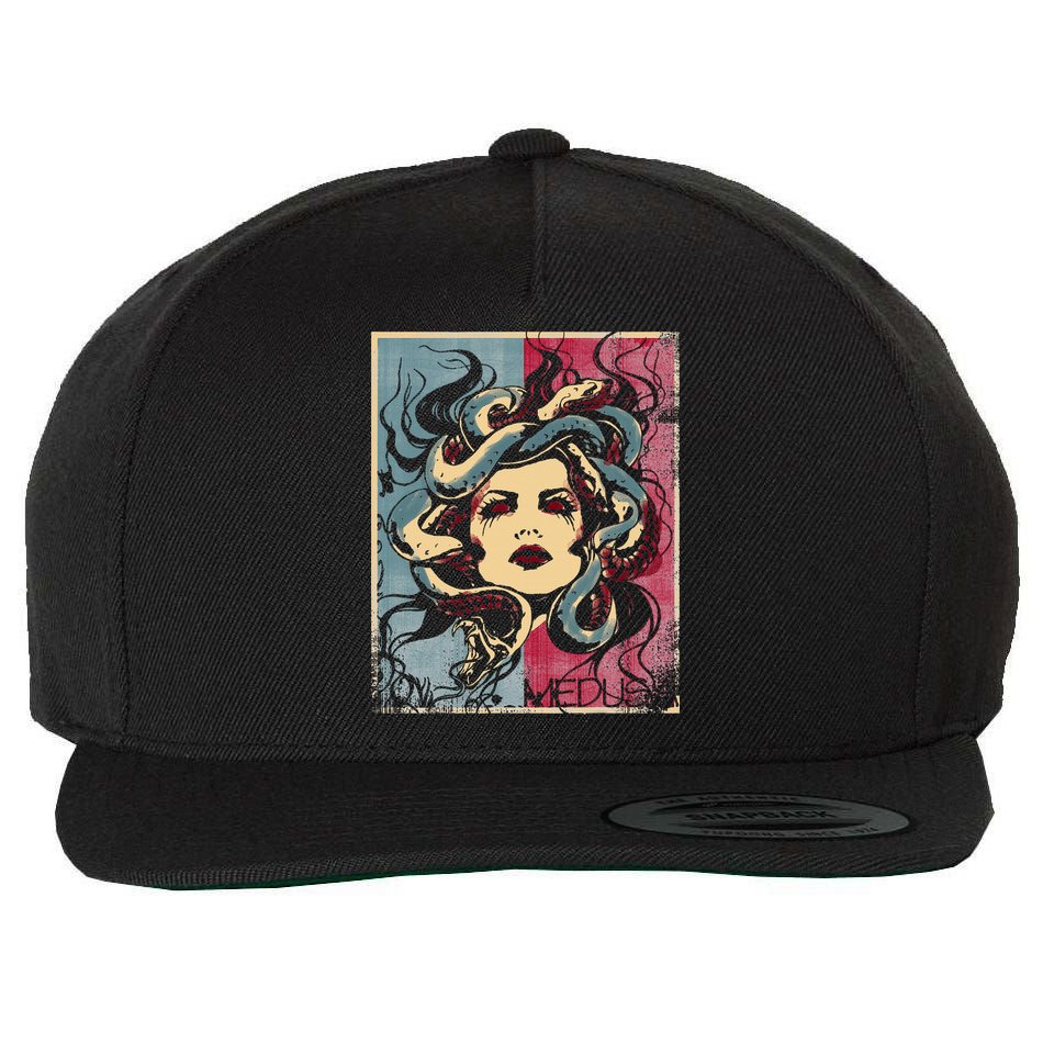 Mythology Gorgon In Greek Mythology Medusa Wool Snapback Cap