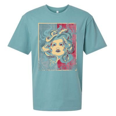 Mythology Gorgon In Greek Mythology Medusa Sueded Cloud Jersey T-Shirt