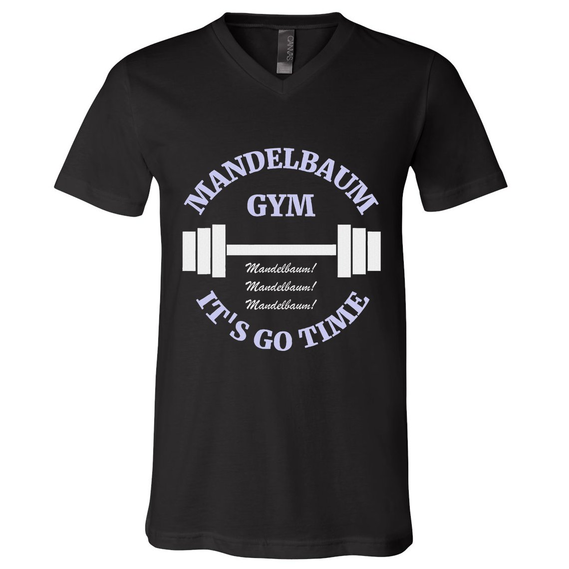 Mandelbaum Gym ItS Go Time! V-Neck T-Shirt