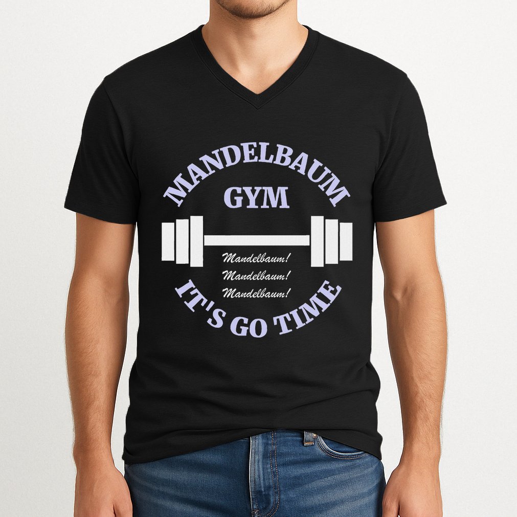 Mandelbaum Gym ItS Go Time! V-Neck T-Shirt