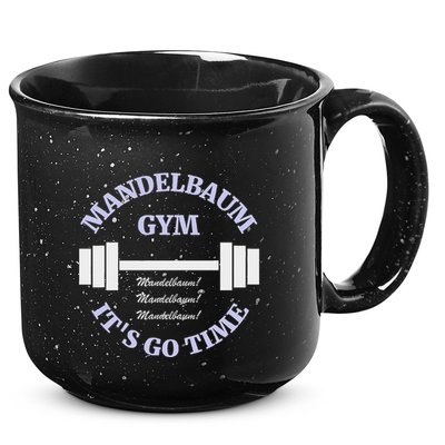 Mandelbaum Gym ItS Go Time! 15oz Campfire Ceramic Mug