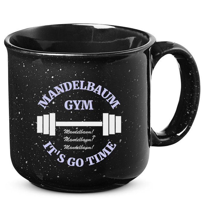 Mandelbaum Gym ItS Go Time! 15oz Campfire Ceramic Mug