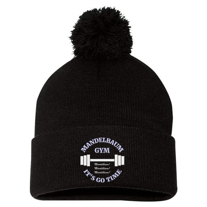 Mandelbaum Gym ItS Go Time! Pom Pom 12in Knit Beanie