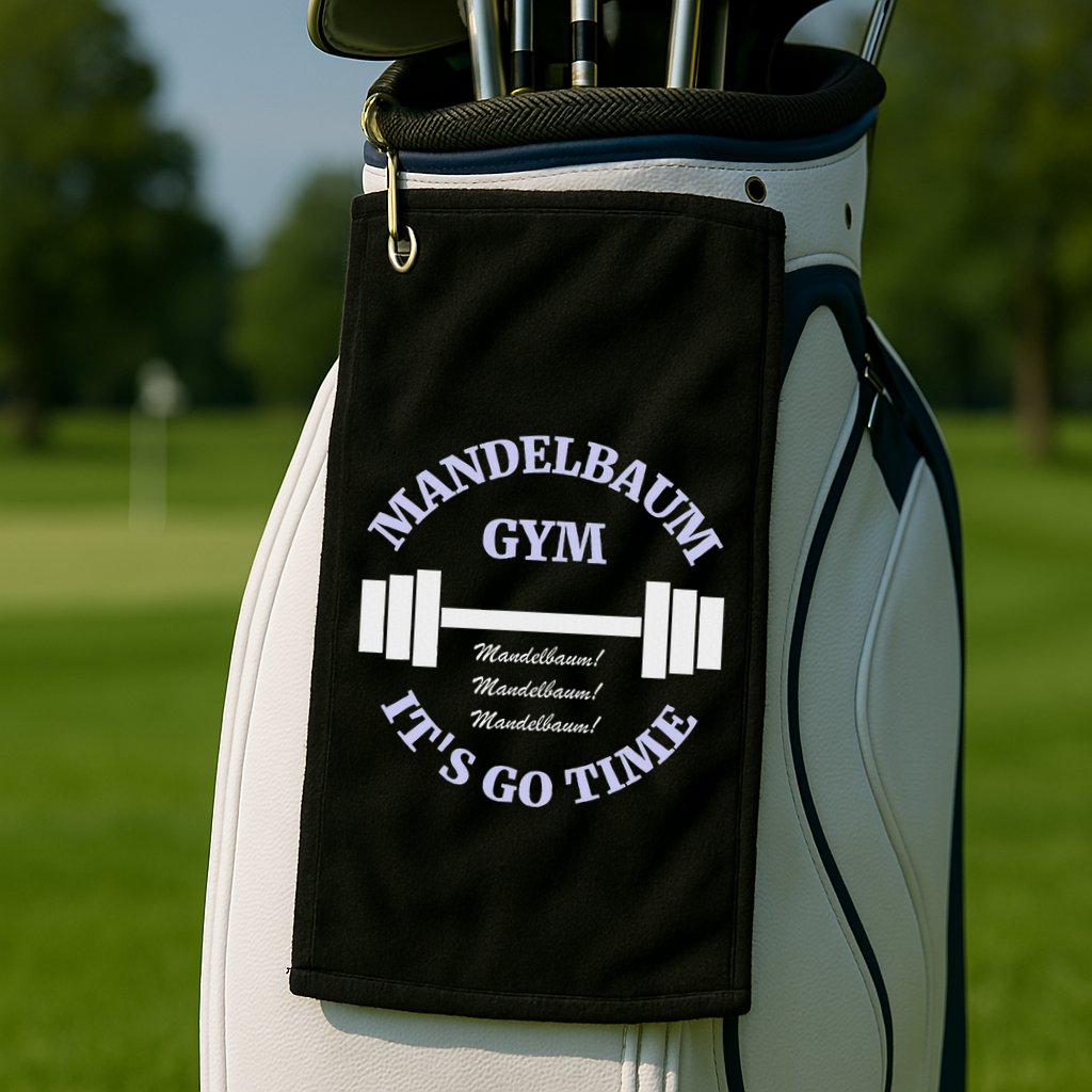 Mandelbaum Gym ItS Go Time! Golf Towel