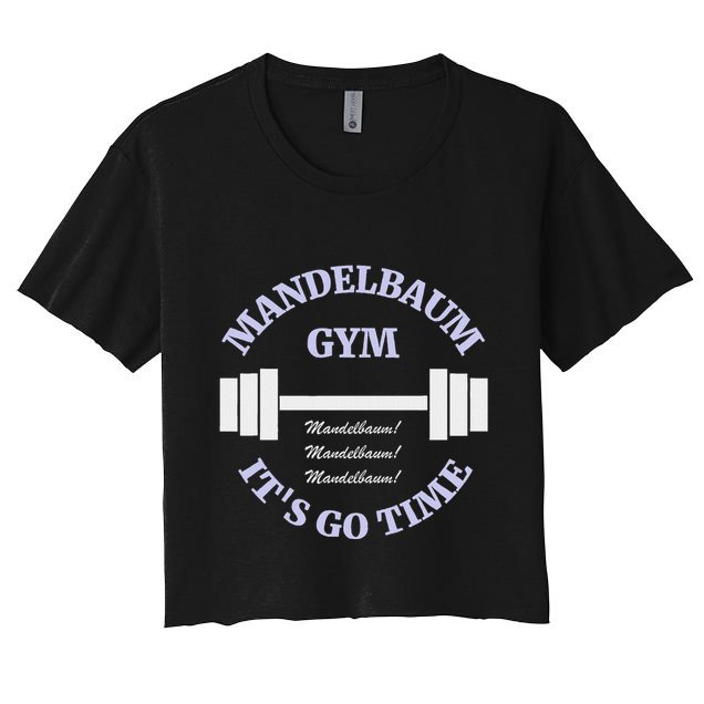 Mandelbaum Gym ItS Go Time! Crop Top