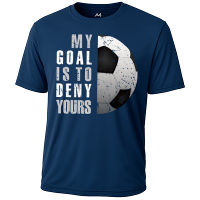 My Goal Is To Deny Yours Soccer Goalie Hoodie Christmas Gift Performance Shirt