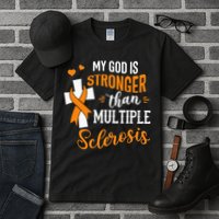 My God is Stronger Than Multiple Sclerosis Warrior Fighter Tall T-Shirt