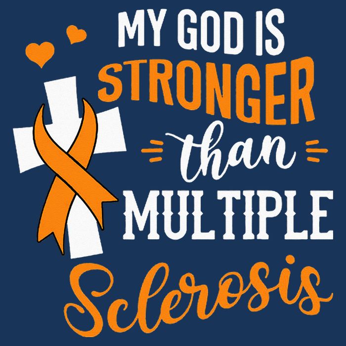 My God is Stronger Than Multiple Sclerosis Warrior Fighter Infant Baby Jersey Bodysuit