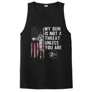 My Gun Is Not A Threat Unless You Are Gun Rights Ar 15 Flag PosiCharge Competitor Tank