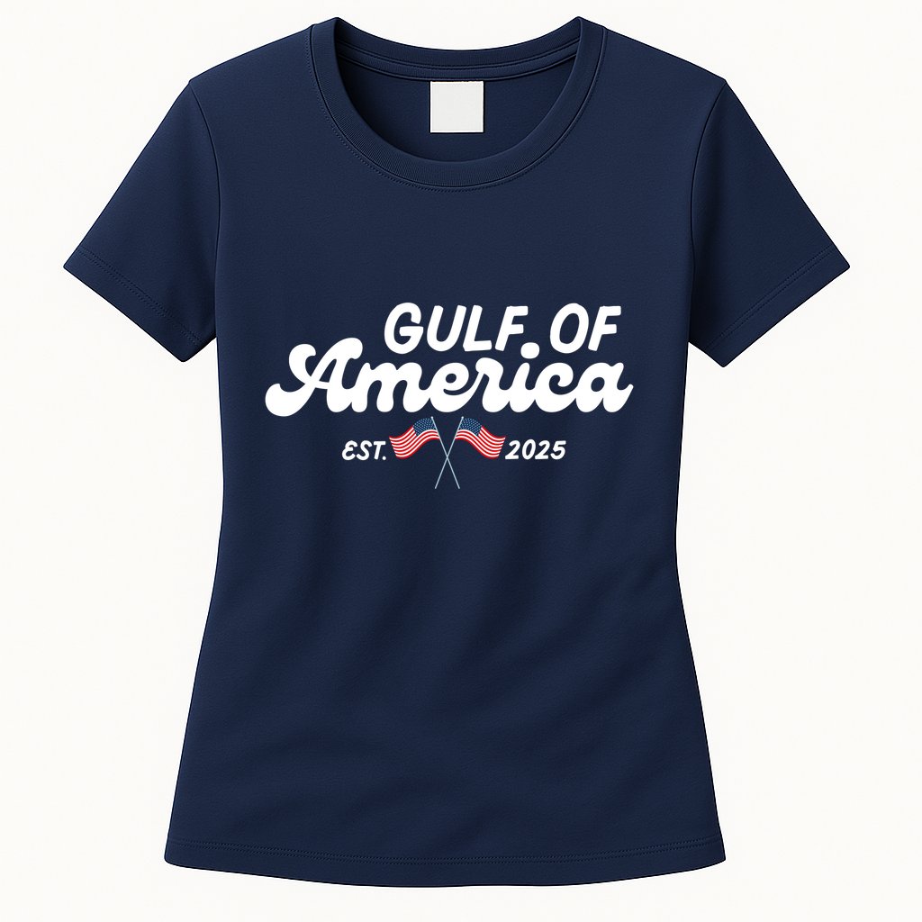 Mexico Gulf Is Now American Est 2025 Womens T-Shirt