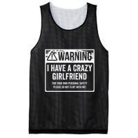 My Gf Is Crazy Warning I Have A Crazy Girlfriend Mesh Reversible Basketball Jersey Tank