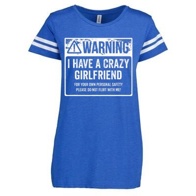 My Gf Is Crazy Warning I Have A Crazy Girlfriend Enza Ladies Jersey Football T-Shirt