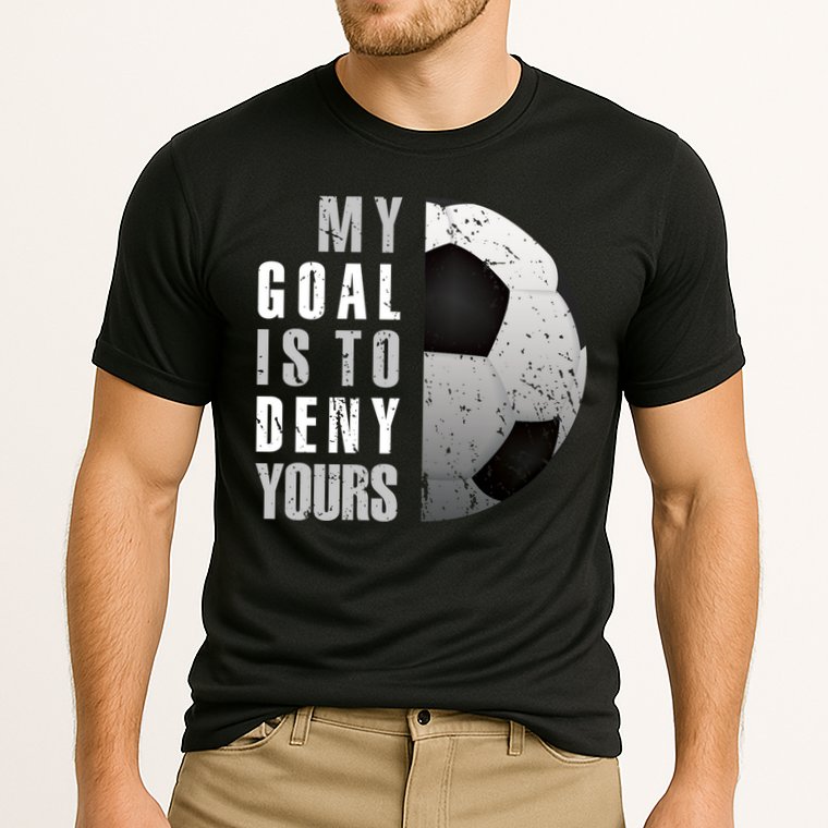 My Goal Is To Deny Yours Soccer Goalie Christmas Gift Cooling Performance Crew T-Shirt