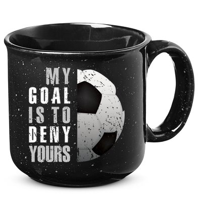 My Goal Is To Deny Yours Soccer Goalie Christmas Gift 15oz Campfire Ceramic Mug