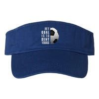 My Goal Is To Deny Yours Soccer Goalie Christmas Gift Valucap Bio-Washed Visor