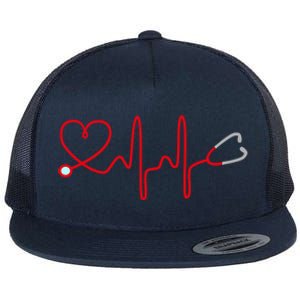 Medical Gift I Love Medicine Funny Gift Flat Bill Trucker Hat