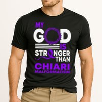 My God Is Stronger Than Chiari Malformation Awareness Ribbon Cooling Performance Crew T-Shirt