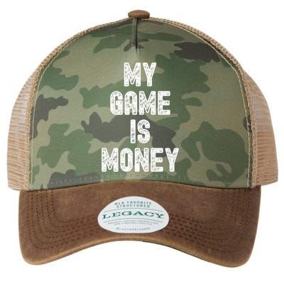 MY GAME IS MONEY Motivational Hustle  Legacy Tie Dye Trucker Hat