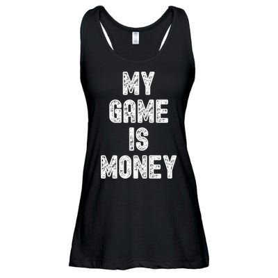 MY GAME IS MONEY Motivational Hustle  Ladies Essential Flowy Tank