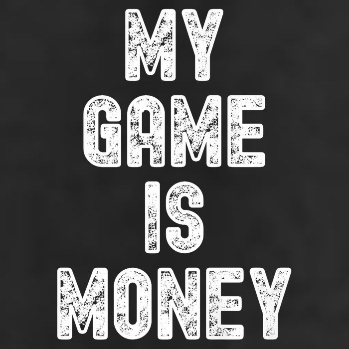 MY GAME IS MONEY Motivational Hustle  Large Microfiber Waffle Golf Towel