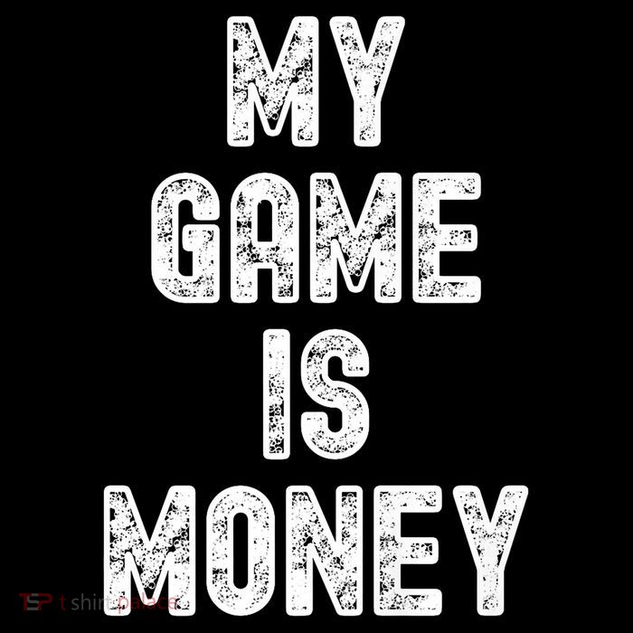 MY GAME IS MONEY Motivational Hustle  Women's V-Neck T-Shirt