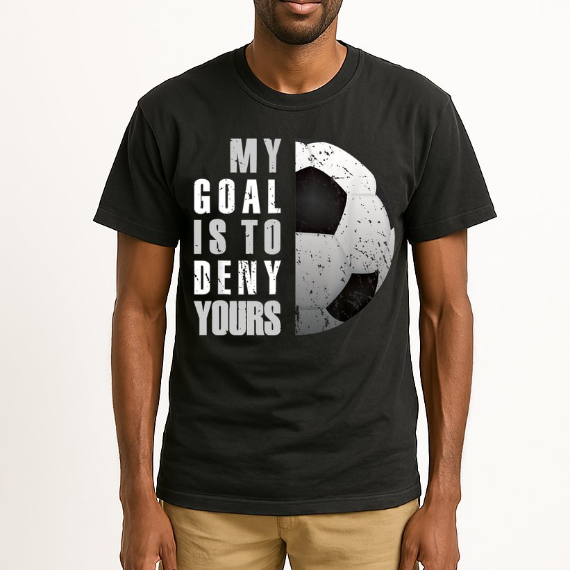My Goal Is To Deny Yours Soccer Goalie Distressed Goalkeeper Tall T-Shirt