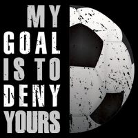 My Goal Is To Deny Yours Soccer Goalie Distressed Goalkeeper Wool Snapback Cap
