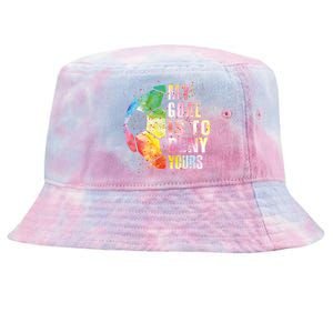 My Goal Is To Deny Yours Soccer Funny Goalie Gift Tie-Dyed Bucket Hat