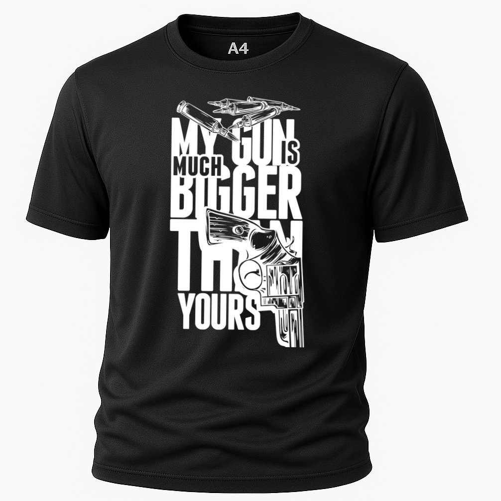 My Gun Is Much Bigger Than Yours Performance Shirt