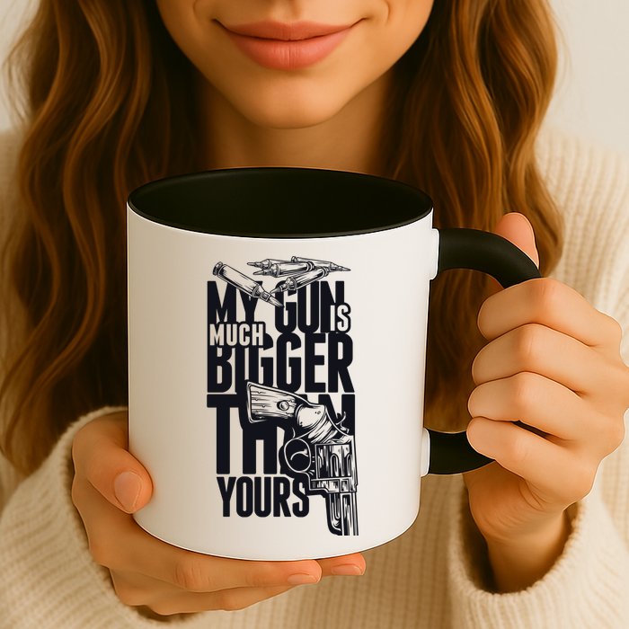 My Gun Is Much Bigger Than Yours Mug